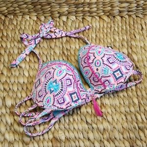 Shade and shore colorful swim bra size 38C, 36DD